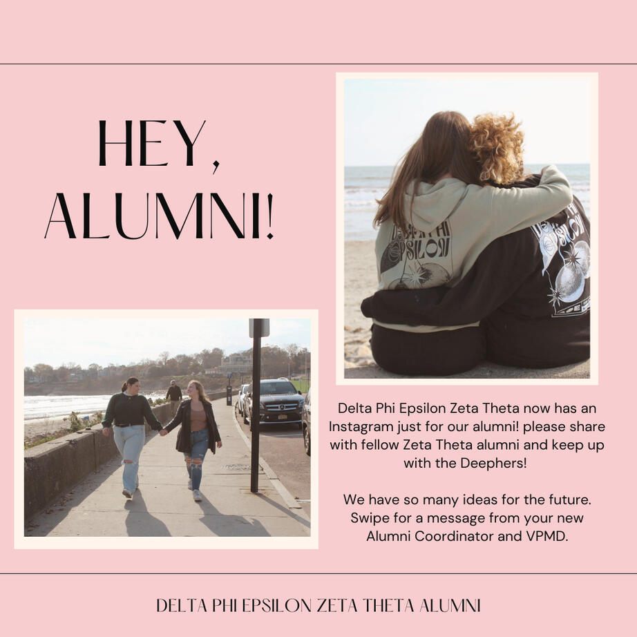 Announcement of Alumnae Social Media Initiative, December 2023